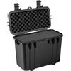 tectake® Box per Fotocamera, Valigia Versatile con Angoli Arrotondati, Bagaglio a Mano Impermeabile, Struttura Rigida, Inserti in Schiuma, Valigia da Viaggio con Valvola e Maniglia Trasporto - Nero
