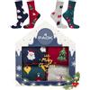 soxo Natale Calzini Uomo Divertenti Idee Regalo Donna Originali Calze Regali Per Lui 35-40 4 Paia Scatola Natalizia 5