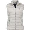 Canadian Peak Vakitaleak Lady Basic - Gilet Veste Donna Imbottita Calda Autunno-Invernale - Cappotto Caldo - Giacca Antivento A Manica Corta e Tasche (Grigio chiaro L)