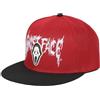 Bioworld Ghostface Mask - Berretto da baseball con visiera piatta, in gomma, colore: Rosso