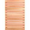 Bingaai Tappetino da doccia in legno di cedro, 60 x 40 cm, antiscivolo, per bagno, spa, sauna, giardino, casa, grande, per interni ed esterni