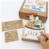 WONDEE Disney Lampada Toy Story Bambino Personalizzata Con Nome e Disegni dal film - Luce Notturna Bambini Buzz Lightyear e Woody - Regali Bimbo Maschio, Disney Toy Story Regali