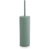 Gedy Sharon Scopino Bagno WC in Plastica Leggera e Resistente Colore Verde Salvia Opaco, Scopino WC con Ciuffo in Setole Nere in Nylon, Scopino Bagno da Appoggio, Portascopino 100% Made in Italy