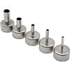HaloModora Kit di 5 ugelli in acciaio per stazioni di rilavorazione ad aria calda 858D, 8586, 878, 878D, 8858, diametro inferiore 22 mm, tutte le dimensioni