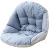 Stgfyxgs Cuscino per Sedia a Dondolo, Cuscino per Seduta a Cesto Appeso, Cuscino Multifunzionale Spesso per Seduta, Schienale per Patio, per Interni Ed Esterni, Blu