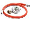 Wiltec Riduttore di Pressione a 50mbar con 80cm di Tubo propano per bombola di Gas Ø 1/14 / 21,8 mm LH