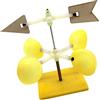Generic Anemometro a Banderuola, Modello da Assemblare Manualmente, Mini Anemometro, Giocattolo Educativo.
