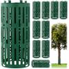 QWORK® 10 Pezzi Protezioni per Tronchi Albero, Protezione Tronchi Albero Plastica con Ganci di Bloccaggio, Protezione per Alberi Resistente alle Intemperie