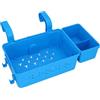 Focket Cestino Portaoggetti a Bordo Piscina, capacità di 22 Libbre, Ampio Spazio di Archiviazione, Accessori per Piscina Fuori Terra, Cestello Portaoggetti per con Portabicchieri Extra per Piscine