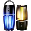 Nydunce Zanzariera Elettrica 360° UV 365nm, Lampada Antizanzare Ricaricabile 4000mAh USB, Silenziosa <35dB con Luce Notte, Dispositivo Anti-Zanzare Senza Chimici per Interni Esterni