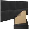 Behogan 8 pannelli acustici autoadesivi: 30 x 30 x 1 cm, pannelli acustici, pannelli acustici, da parete, fonoassorbente, per studio audio, ufficio, studio, trattamento acustico, decorazione da parete