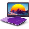 WOLFANG Lettore DVD portatile da 17,5 con display HD da 15,6 batteria da 5000