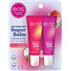 eos Pacote com 2 Balsamo Super Idratante 24H - Leite de Coco e Mel Maçã, maschera per labbra, trattamento giornaliero o Noturno, Feito per Sensível-Pele, 10,4 ml