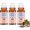 DSuoJianYng Roll-on in quarzo rosa con olio di ricino biologico, olio di ricino naturale spremuto a freddo, trattamento idratante profondo per la pelle, texture rinfrescante non grassa, per tutti i tipi di pelle