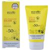 ecoelio eco elio crema solare viso SPF 50 75ml Splendore Solare | Protezione solare viso pelle sensibile | Crema solare 50 senza profumo | Crema solare corpo reef safe senza octocrylene e microplastiche