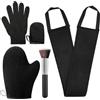 ANSPHIE 5 Pack Kit Guanto Autoabbronzante di Guanto per Autoabbronzante con Applicatore Spalma Crema Schiena Guanti Esfolianti Mini Applicatore di Mitt Applicatore Crema Schiena