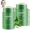 Geruicee 2 Pezzi Green Tea Mask Stick, Maschera al Tè Verde per Viso, Maschera Argilla Viso, Green Tea Punti Neri, Pulizia Profonda dei Pori, Controllo Olio e Idratazione,Ideale Regalo Compleanno e Festa