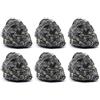 EISCO 6PK Raw Gabbro, campioni di roccia ignea - Circa 2,5 cm - Geologo selezionato e lavorato a mano - Ideale per aule di scienze - Pacchetto classe
