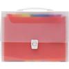 SCATTO ENERGIA CREATIVA | Valigetta Portadocumenti A4 - Plastica Riciclata - 13 Scomparti con Etichette - Manico e Chiusura a Clip - Organizer Ufficio