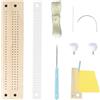Generic Kit per la creazione di libri - Perforatore per rilegatura, attrezzatura di base per rilegatura, set per rilegatura di diari | Set guida per punzonatura per rilegatura, supporto per punteruolo, sempli