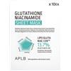 APLB Gluthathione Niacinamide Sheet Mask Maschera viso 1 x 25 ml