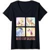 Disney Winnie The Pooh Friends Never Stop Dreaming Maglietta con Collo a V
