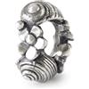 Trollbeads TAGBE-10288 - Charm in argento Sterling, motivo: fiori e lumache, per bracciale