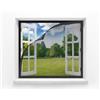 MAGICDOOR Zanzariera Porta Finestra 55x90cm-Nero in Fibra di Vetro