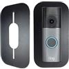 Forgaemax Mascherina in acciaio inox per campanello e video Doorbell Wired Plus cavo & Pro cavo, supporto per campanello - Robusta e accessori per campanello (nero)
