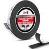 FIXCHORD Nastro Magnetico Autoadesivo Extra Forte, Banda Magnetica A+B, Banda Magnetica Adesiva, Striscia Calamita per zanzariera, fai da te, tende da finestra, striscia magnetica 6m*15mm
