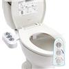 Hibbent Sedile WC bidet con doppio ugello autopulente, spruzzo di acqua calda e fredda non elettrico, accessorio meccanico per bidet WC per lavaggio posteriore o femmina