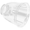 WHAMVOX Paralume in Vetro Trasparente 41mm per Lampadari e Ventilatori da Soffitto, Copertura Sostitutiva Decorativa a Campana, Piccolo Paralume di Ricambio Effetto Luce Soffusa