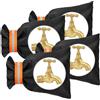 OFFCUP Copertura per Rubinetto, 4Pcs Esterno Calzini Rubinetto, Protezione Rubinetto Giardino, Copri Rubinetto Antigelo Impermeabile, Copertura del Rubinetto per Antigelo Invernale Universale,Arancio