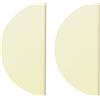 Generic Pomelli semicircolari per cassetti per cucina e bagno, in lega di alluminio, 100 mm, 2 confezioni