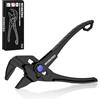 WORKPRO Mini Pinza Chiave da 100 mm, Chiave Regolabile ad Alta Resistenza, Morso Parallelo, Apertura Massima 20 mm, Strumento EDC Compatto per Spazi Ristretti, Nero