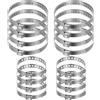 LYIMCHONG 16 Pz Morsetto per Stivale CV, Fascette Stringitubo Inox, Morsetti a Crimpare per Giunto Albero Motore, Fascette Metalliche Regolabile 20-50/50-120 mm per Giunto Omocinetico Maggior Parte Auto