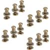Mgoodoo 12 pezzi Mini Box Gioielli Armadio Pomello Ottone Antico Metallo Mobili Cucina Pull Manopole - Ottone Antico