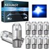 Keiurot Lampadine LED T10 501 W5W 194 168 2825 cuneo LED auto lampadine blu interno cupola mappa porta luce led luce laterale lampadina targa lampadine DC12V, confezione da 10