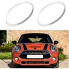 TTCR-II 2PCS Compatibile con Anello Fanale Mini Cooper F55 F56 F57 2014-2020, Lunetta Anello Rifinitura Fari per Mini F56 51137300631 51137300632, F57 Fanali Anteriori Anello Decorativo (Argentato)