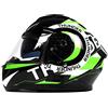 BHR Casco Integrale Moto con Doppia Visiera 814 RIDE | Casco Moto Integrale Omologato ECE con Visiera Doppia Antigraffio | Casco Moto Donna/Uomo con Sgancio Micrometrico | Thunder Green | S
