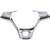 Rugnipw Accessori interni Per Golf 7 Per GTI MK7 Per POLO 2014 2015 Per Jetta MK6 2015 2016 Adesivo Per Rivestimento Volante Interno Auto modanature interne(Bright Silver)