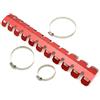 MZ-STORE Motociclo 490MM Universale Protezione del Tubo di Scarico Coperchio Paracalore Copertura Antiscottatura per F650 R1200GS G650X TTR YZ WR XT XR CR CRF CRM (Rosso)