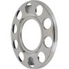Hansen Styling Parts Coprimozzo per ruote di camion, aperto, in acciaio inox da 22,5 pollici, adatto per cerchi in acciaio per camion con interasse 10x335 mm.