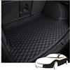 AWCYRHI Auto Tappetino per Bagagliaio, per VW Tiguan 3 2024 2025 Vasca Baule su Misura in Pelle Impermeabile AntiGraffio Antiscivolo Fodera Protezione Accessori,A/Black