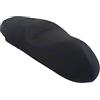 Moto Discovery Coprisella compatibile con Piaggio Beverly 125/350 2015-2019 nero con cuciture blu