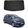 OMAC Tappetino Baule Vasca Baule Compatibile con Kia Picanto 2017-2021 Gomma TPE Nero