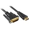 Sharkoon Cable Sharkoon HDMI -> DVI-D (18+1) 3m [4044951009060]