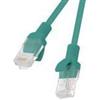 Lanberg Cavo di rete Patch Lanberg UTP CAT.5E 0.5m verde [PCU5-10CC-0050-G]