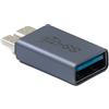 System-S Adattatore USB 3.0 tipo A femmina a micro B maschio unidirezionale 5 Gbps 100 W