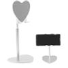 Generic Montaggio del tablet desktop - Porta di cellulare tablet pigro a di cuore Metal, supporto per telefono portatile telescopico, del telefono desktop per telefono